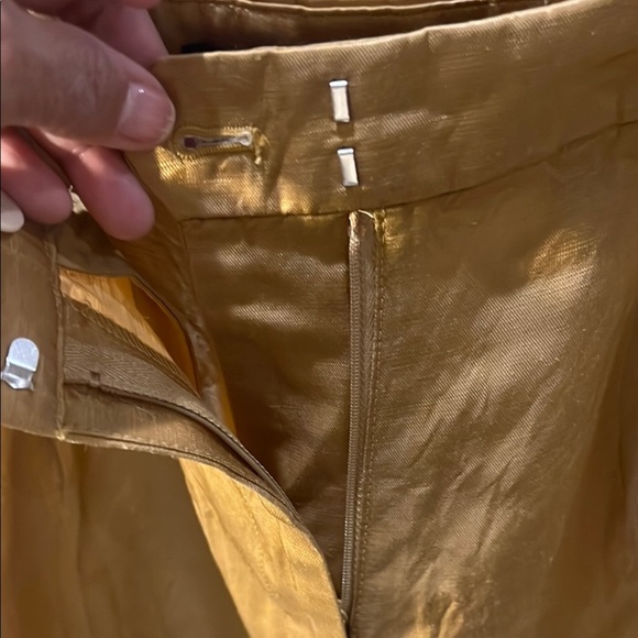 J. Crew high waist bronze colored sateen shorts size 2 - Picture 3 of 13